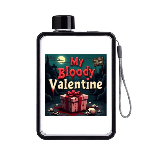 My bloody Valentine Flat Water Bottles