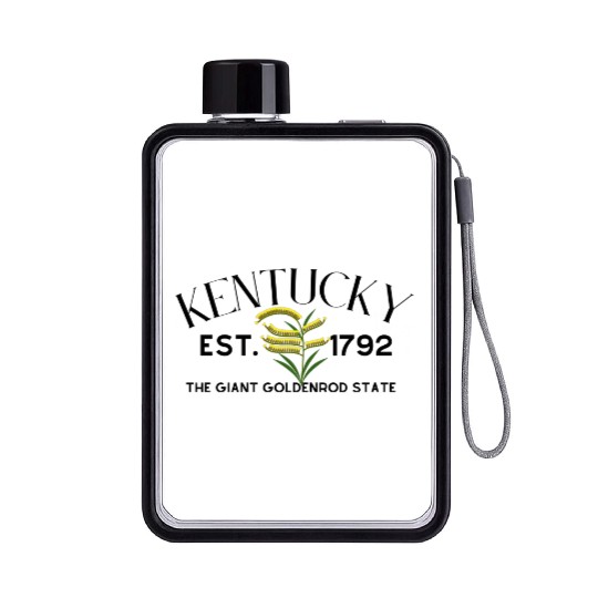 Kentucky Giant Goldenrod State Flat Water Bottles