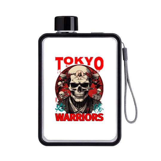 tokyo Warriors Flat Water Bottles