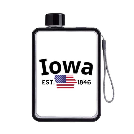 Iowa Flat Water Bottles