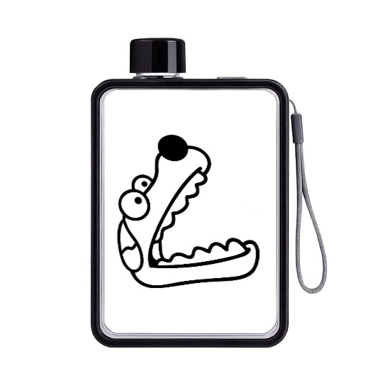 Dog Big Mouth Snout Hunger Looks Up Greedy Eating Flat Water Bottles