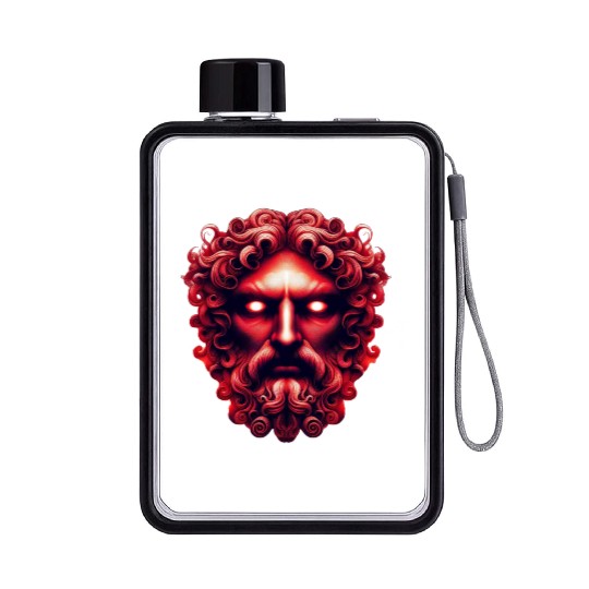 Face of Hades MythosView Flat Water Bottles
