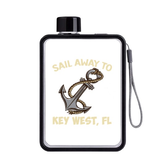 Florida Keys SAIL AWAY TO KEY-WEST Sailing Outfit Flat Water Bottles
