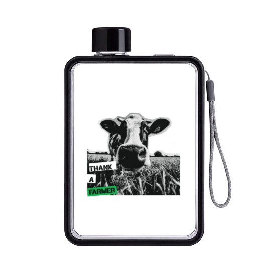 Thank a farmer DESIGN Flat Water Bottles