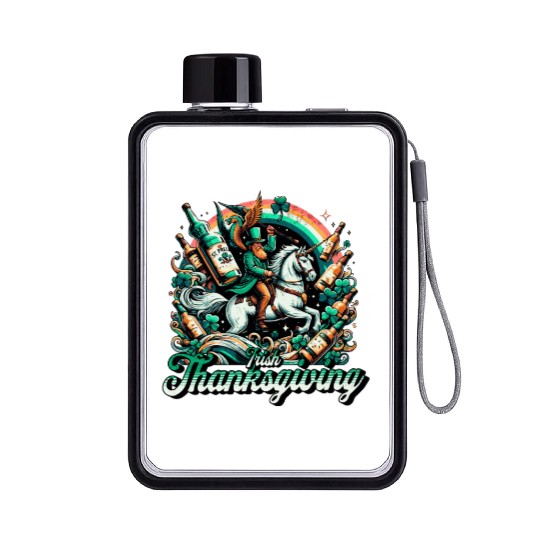 Irish Thanksgiving Flat Water Bottles