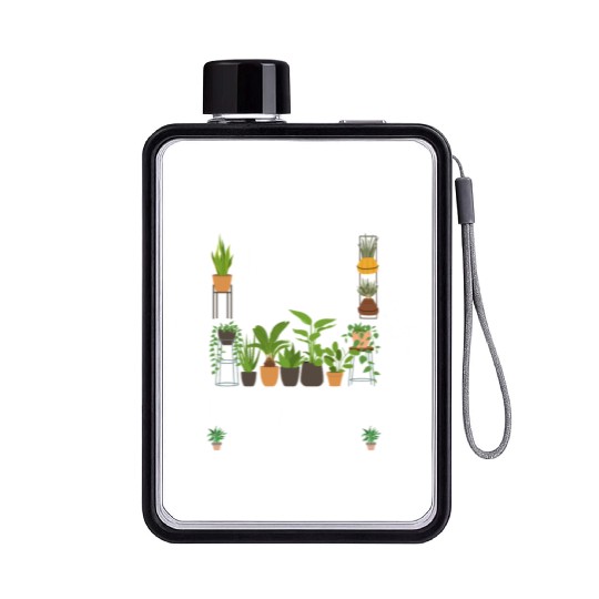 Plant Lover Gardening Husband Wife Flat Water Bottles