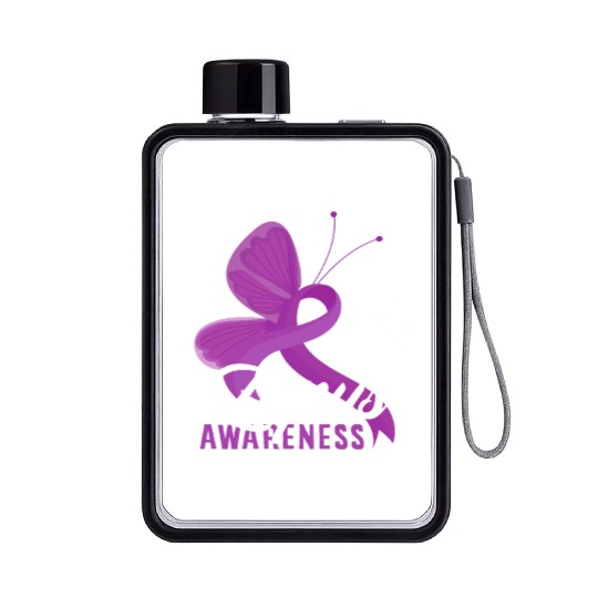 Lupus Awareness Butterfly Embrace Flat Water Bottles