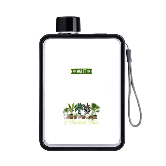 Plant Lover Gardening Husband Wife Flat Water Bottles