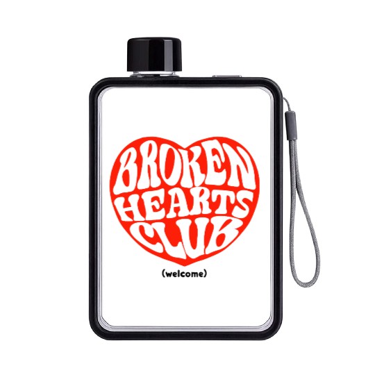 Broken Hearts Club Flat Water Bottles