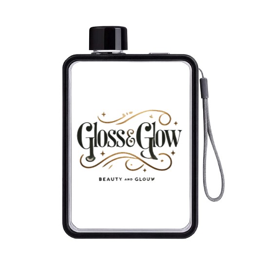 glossnglow logo 1 Flat Water Bottles
