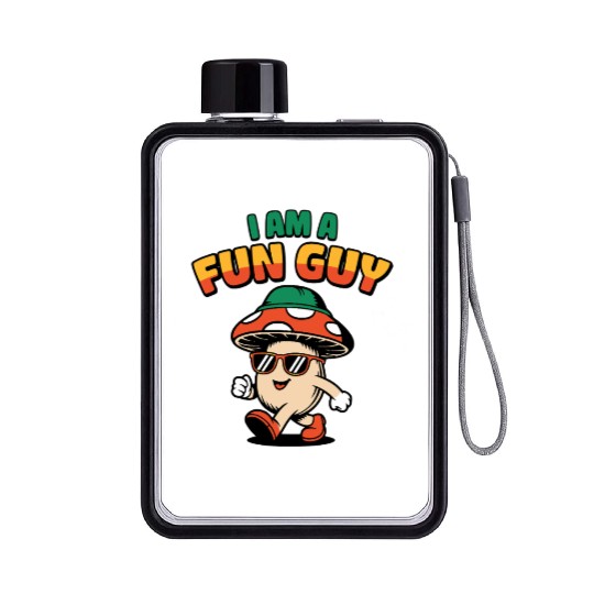 I am a Fun Guy Funny Fungi Pun Flat Water Bottles