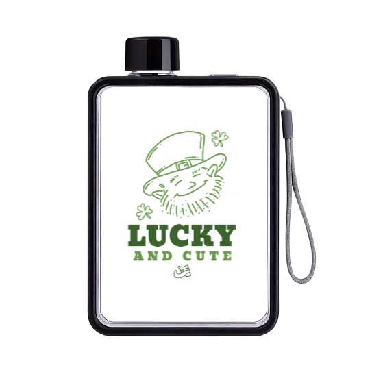 Lucky and Cute Flat Water Bottles