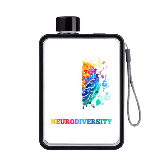 Embrace Neurodiversity Autism Awareness Flat Water Bottles