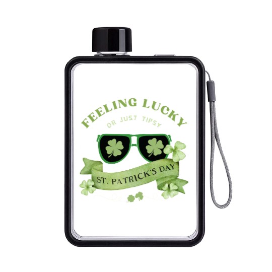 Feeling Lucky or Just Tipsy – St. Patrick’s Day Flat Water Bottles