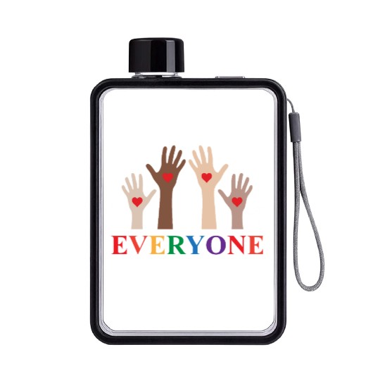 Everyone Is Welcome Here Idaho Teacher Flat Water Bottles