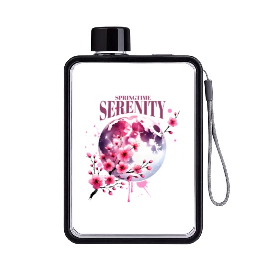 Springtime Serenity - Spring Design Flat Water Bottles