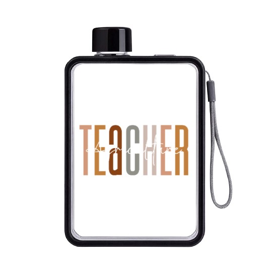 agriculture Teacher Squad Funny Teacher Crew Flat Water Bottles