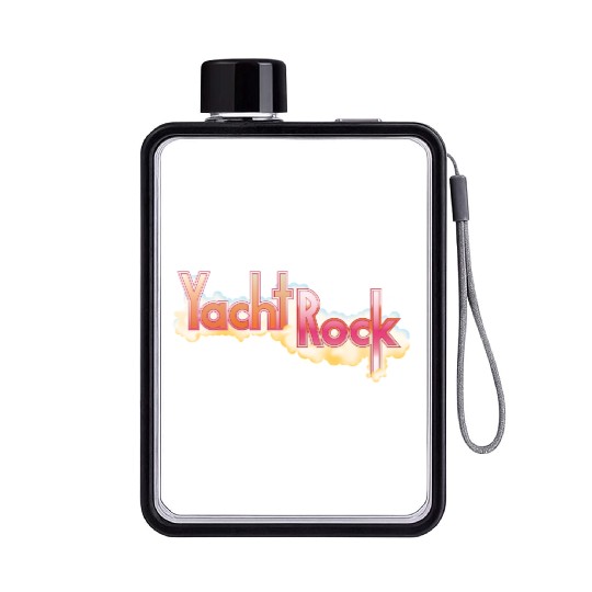 Yacht Rock Party Boat Drinking Flat Water Bottles Vintage 70s