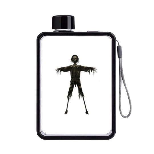 Scary Scarecrow Flat Water Bottles