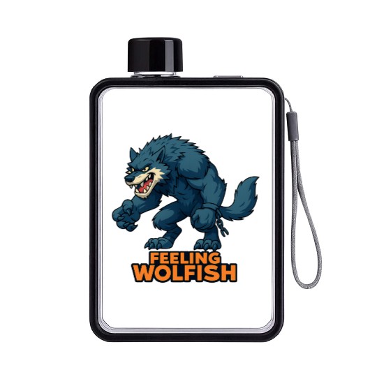 Medieval Knight, Wizard and Monster Flat Water Bottles