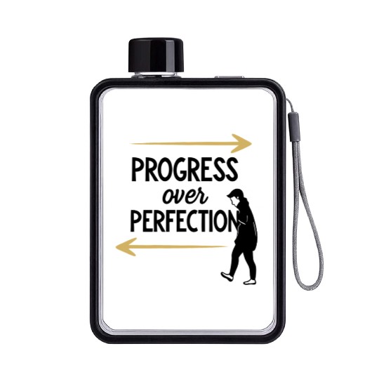 Growth Mindset Flat Water Bottles