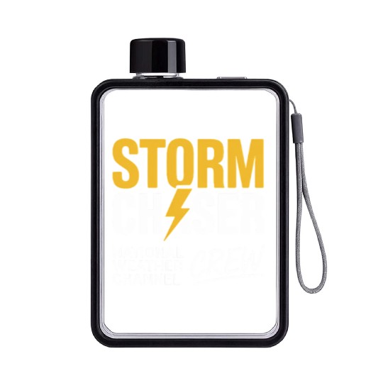 Storm Chaser Meteorology Storm Chasing Flat Water Bottles