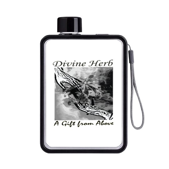 Divine Herb – A Gift from Above Flat Water Bottles