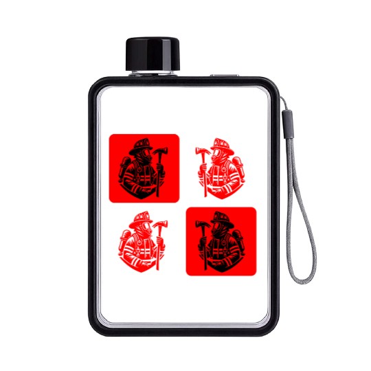 Fire Brigade - Courage In Action Flat Water Bottles