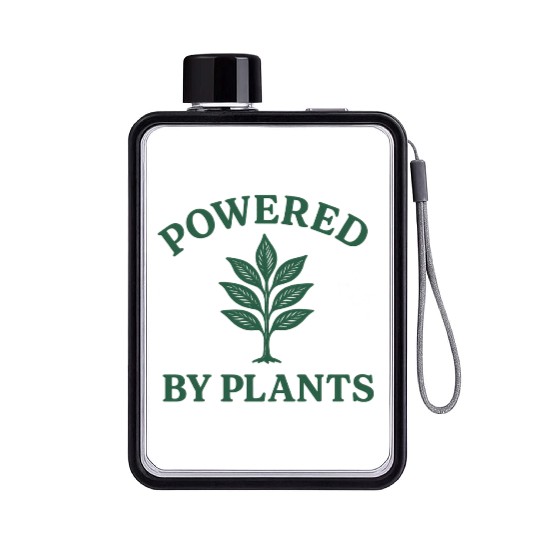 Nature lover powered by plants Flat Water Bottles