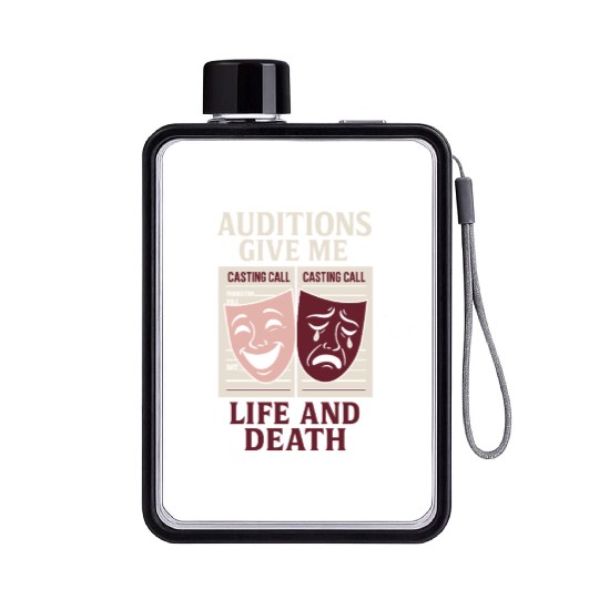 Theater Kid Drama Club Musical Theater Nerd Stage Flat Water Bottles
