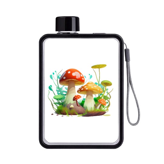 Funky Fungi – Nature’s Neon Wonder Flat Water Bottles