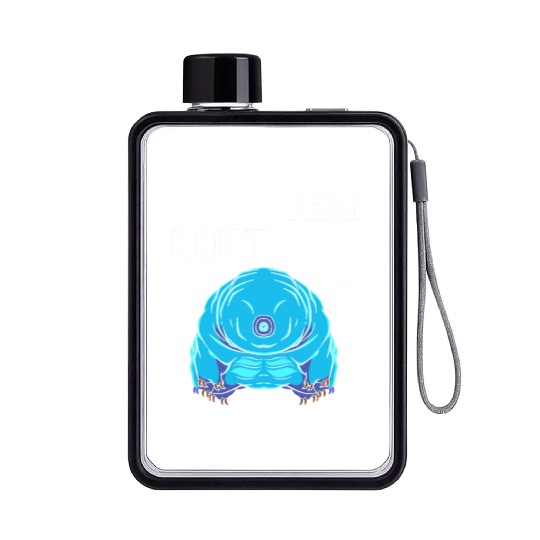 Tardigrade Science Biology Moss Pig Flat Water Bottles