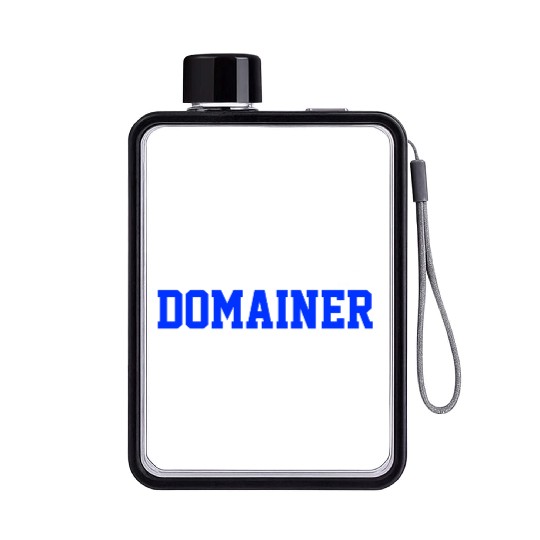 Funny expert domainer flipping domains community Flat Water Bottles