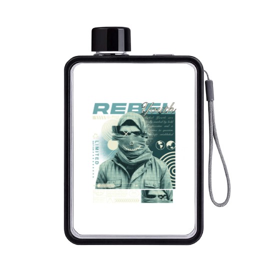 Rebel Youth Flat Water Bottles