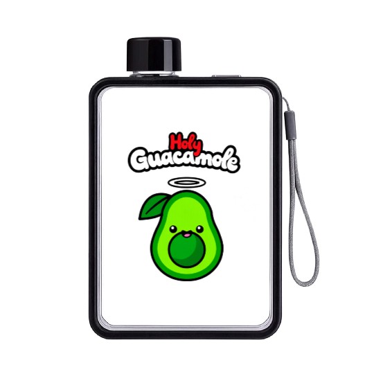 Holy Guacamole - Kawaii Avocado Vibes 2025 Flat Water Bottles