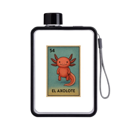 EL AXOLOTE - THE AXOLOTL - LA LOTERÍA Flat Water Bottles