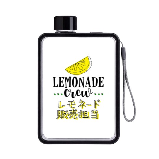 Lemonade Crew Retro Vintage Flat Water Bottles