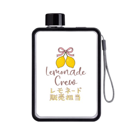 Lemonade Crew Coquette Bow Flat Water Bottles