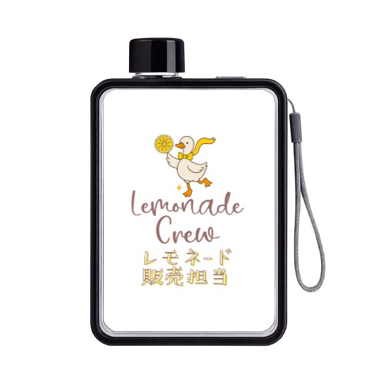 Lemonade Crew Kawaii Goose Flat Water Bottles