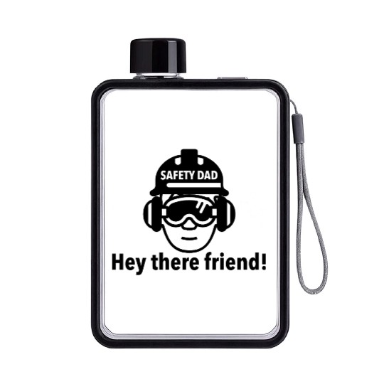 Safety Dad Flat Water Bottles