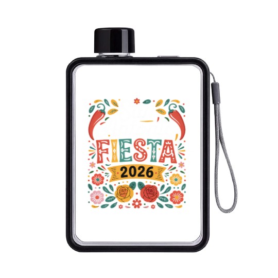 San Antonio 2026 Fiesta Cinco De Mayo Texas Flat Water Bottles