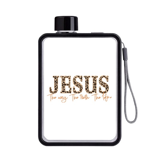 Jesus Christian Flat Water Bottles