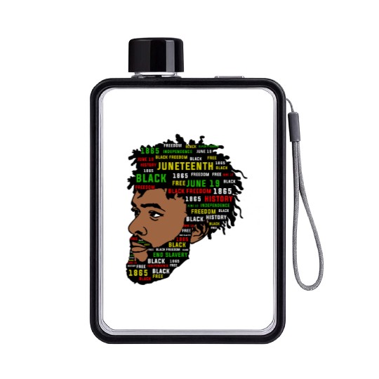 Juneteenth Black History Flat Water Bottles