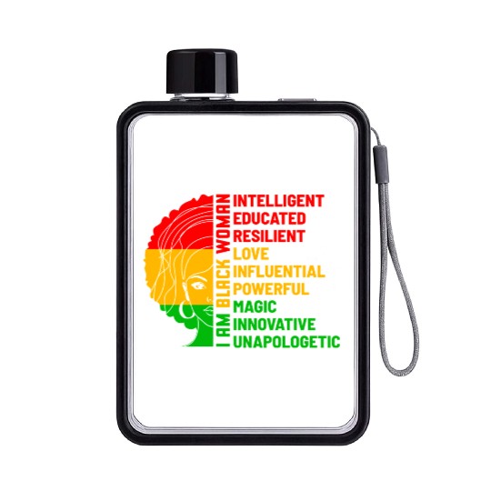 Juneteenth Day Flat Water Bottles