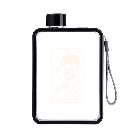 The Coffee Tarot Skul Essential Flat Water Bottles