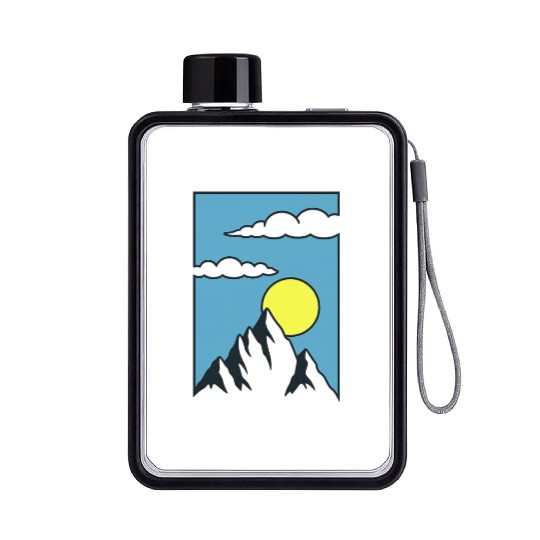 Sunrise Mountain Peak Flat Water Bottles