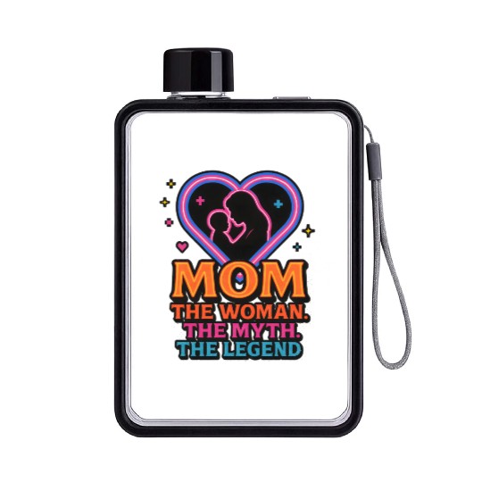 The Mom. The Myth. The Legend. Flat Water Bottles
