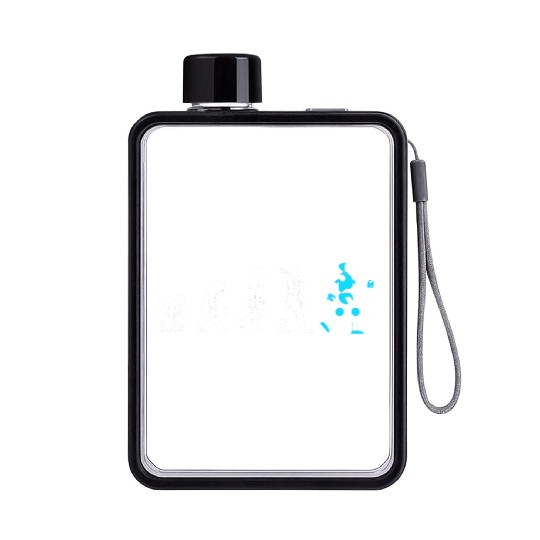 AI Artificial Intelligence Data Programmer Flat Water Bottles