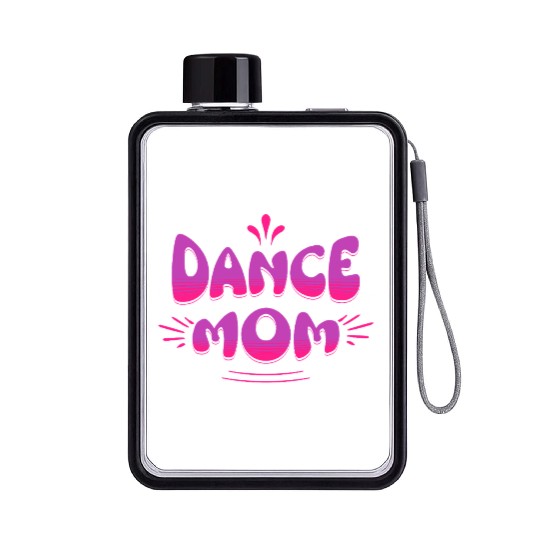 Dance Mom pink and purple Flat Water Bottles