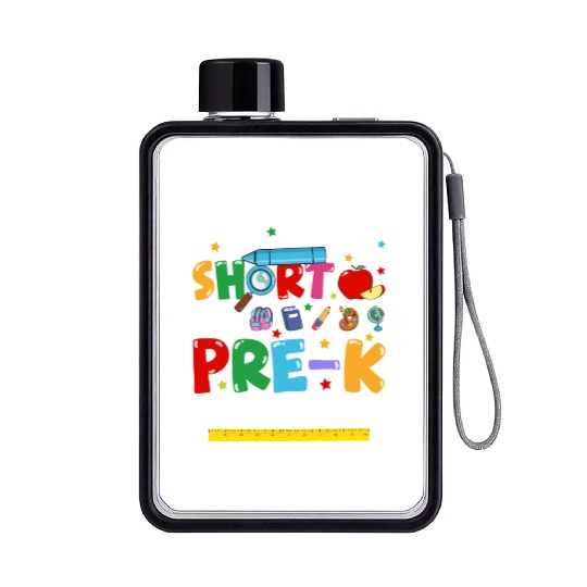 Pre K Teacher Back To School Pre kindergarten Flat Water Bottles